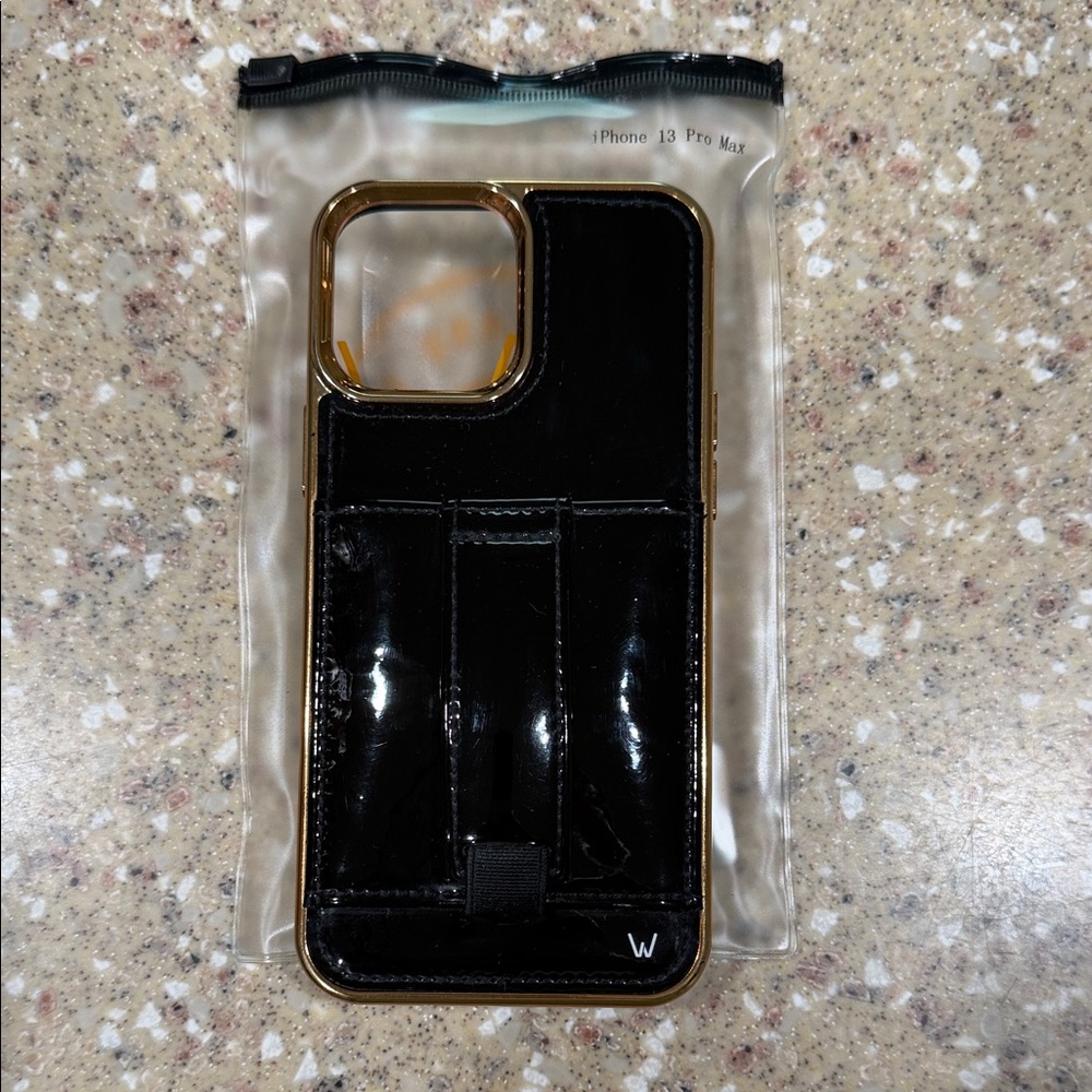 Black and Gold Phone Case for iPhone 13 Pro Max